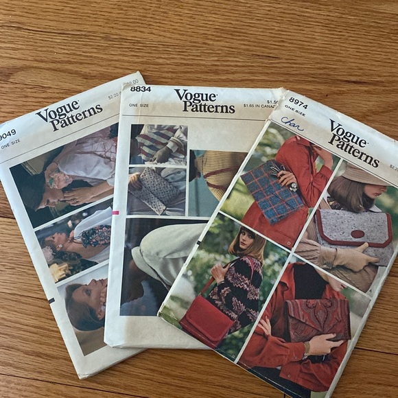 VTG Vogue Handbag Sewing Patterns UNCUT - Picture 11 of 11